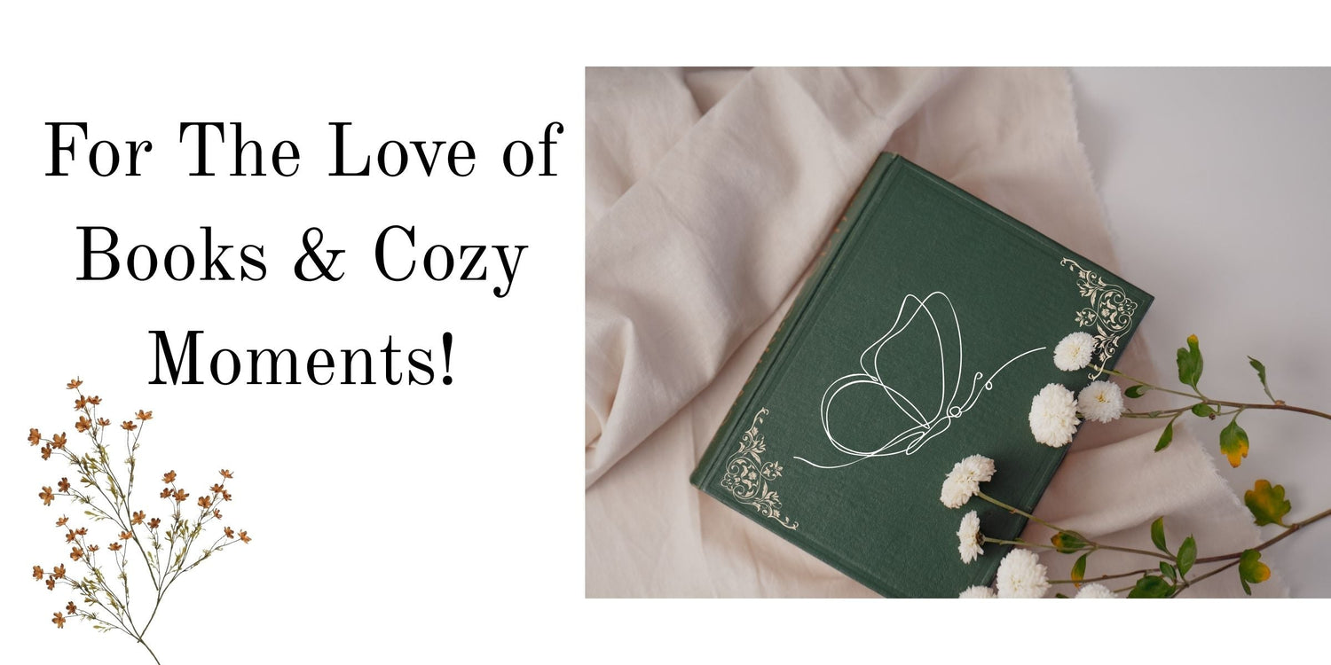 Book Lover's collection banner with cozy bookish theme and literary vibe for readers, bookworms, and bibliophiles.