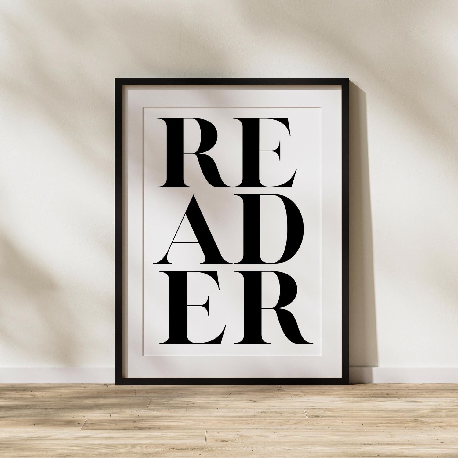 Bookish wall art print featuring literary quotes, digital book lover artwork, reading nook wall decor and home library aesthetic.